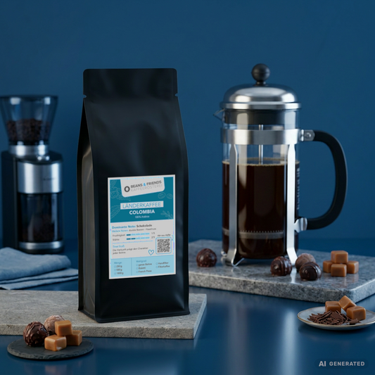 Columbia Kaffee für French Press – 100 % Arabica mit schokoladigem Aroma