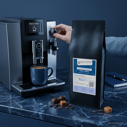 Alleskönner Mittel von Beans & Friends im Vollautomaten – Kaffee mit feinen Röstaromen