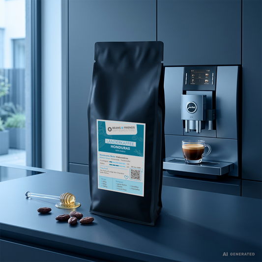 Honduras Kaffee von Beans & Friends im Vollautomaten – Kaffee mit feinem Charakter, süße Noten und feiner Röstaromatik