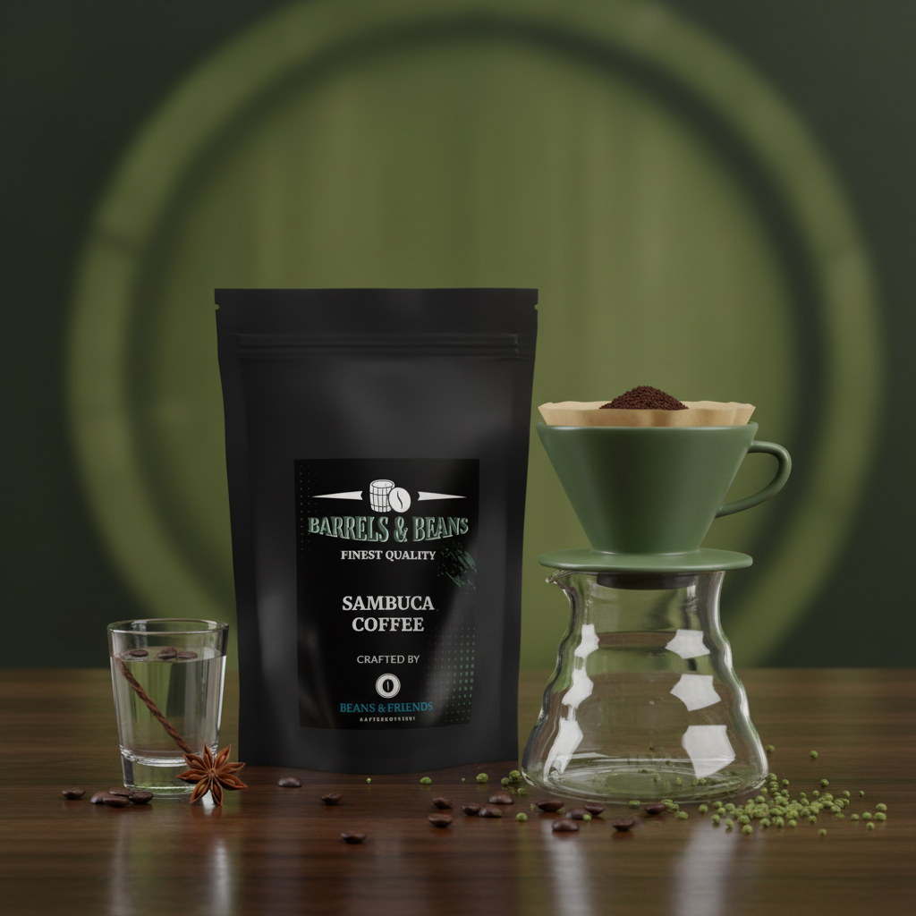 Sambuca Barrel Coffee von Beans & Friends im Handfilter – Spezialitätenkaffee mit feiner Anisnote, weicher Aromatik und harmonischem Nachklang