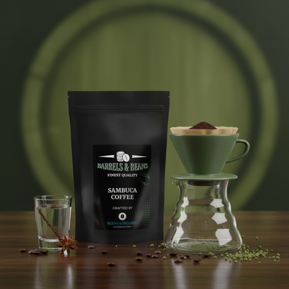 Sambuca Barrel Coffee von Beans & Friends im Handfilter – Spezialitätenkaffee mit feiner Anisnote, weicher Aromatik und harmonischem Nachklang