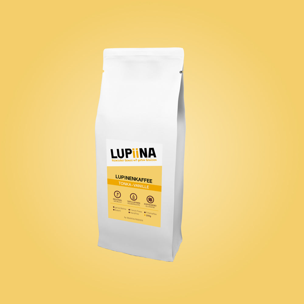 Lupiina Tonka Vanille von Beans & Friends – Lupinenmischung mit echter Tonkabohne, feiner Vanille und harmonischer Aromatik