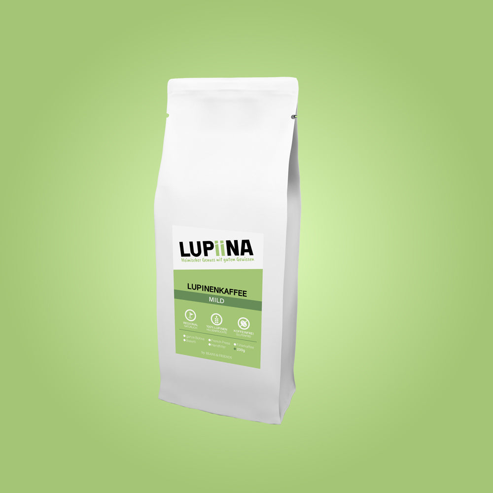 Lupiina Mild von Beans & Friends – 100 % koffeinfreie Lupinenalternative mit feiner Nussnote und weichem Charakter