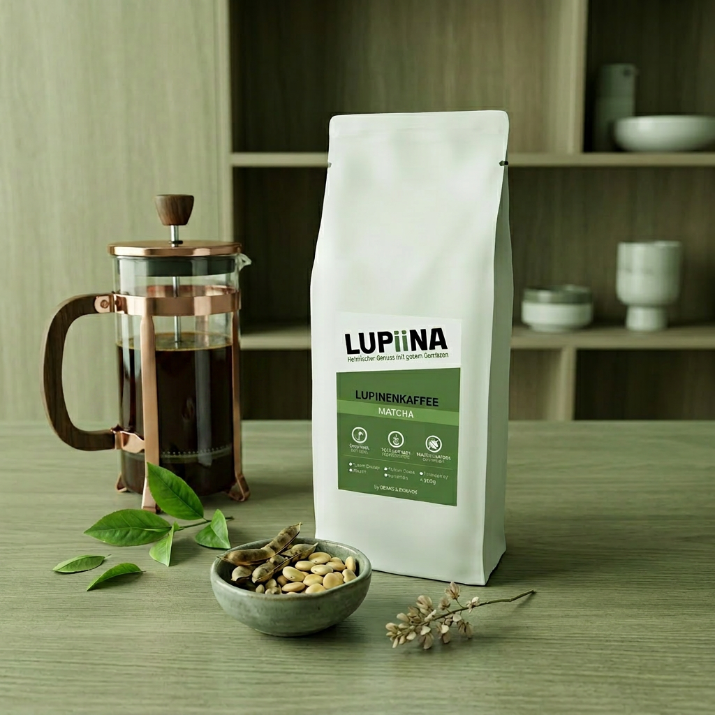 Lupiina Matcha von Beans & Friends in der French Press – weich, leicht nussig und feinherb im Geschmack