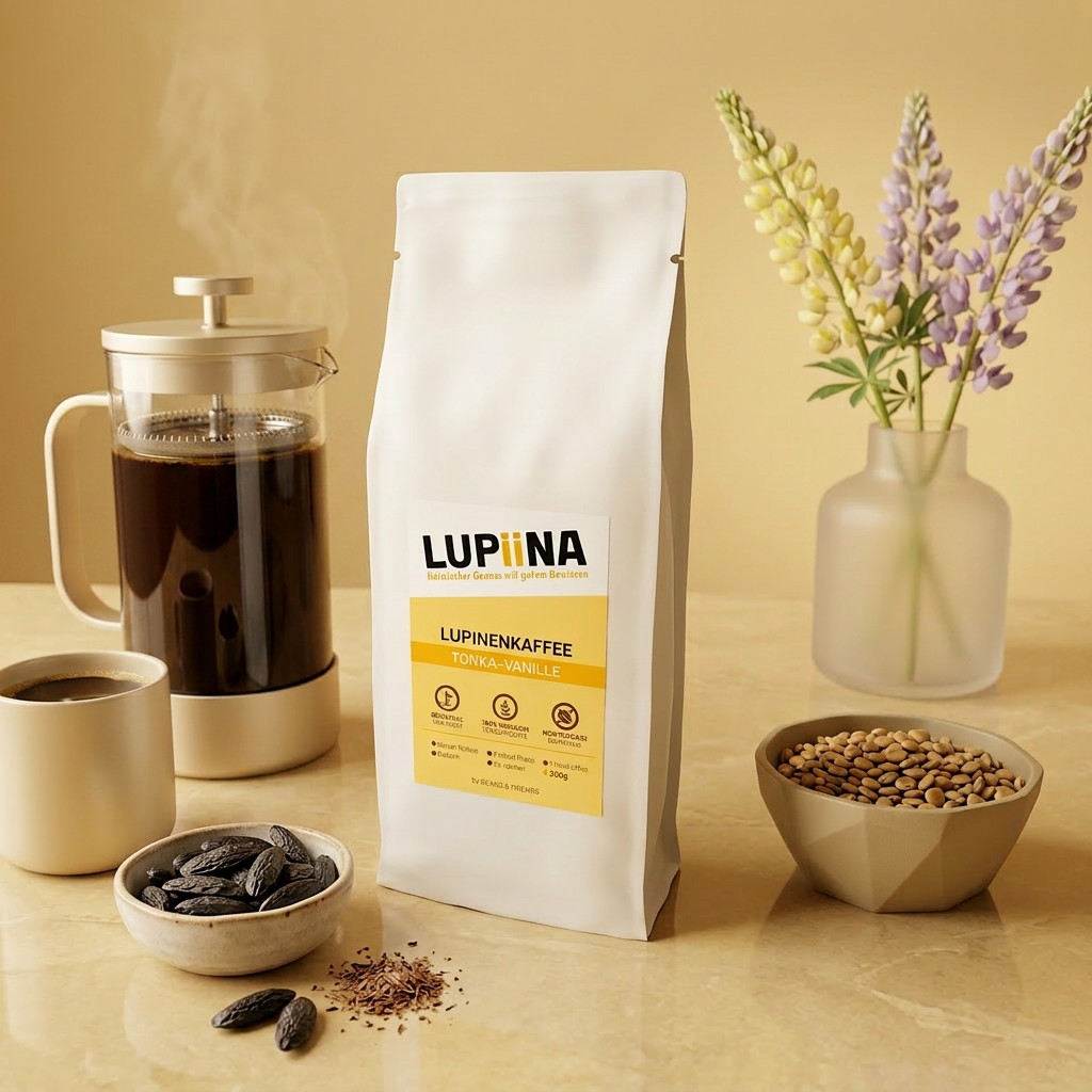 Lupiina Tonka Vanille von Beans & Friends in der French Press – weich, leicht vanillig und fein nussig im Geschmack