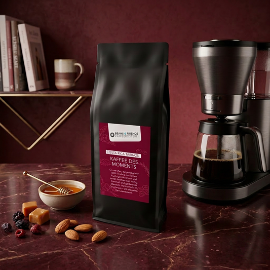 Costa Rica Tarrazú von Beans & Friends als Filterkaffee – Spezialitätenkaffee mit Honig-, Karamell- und Mandelnoten, weich und harmonisch