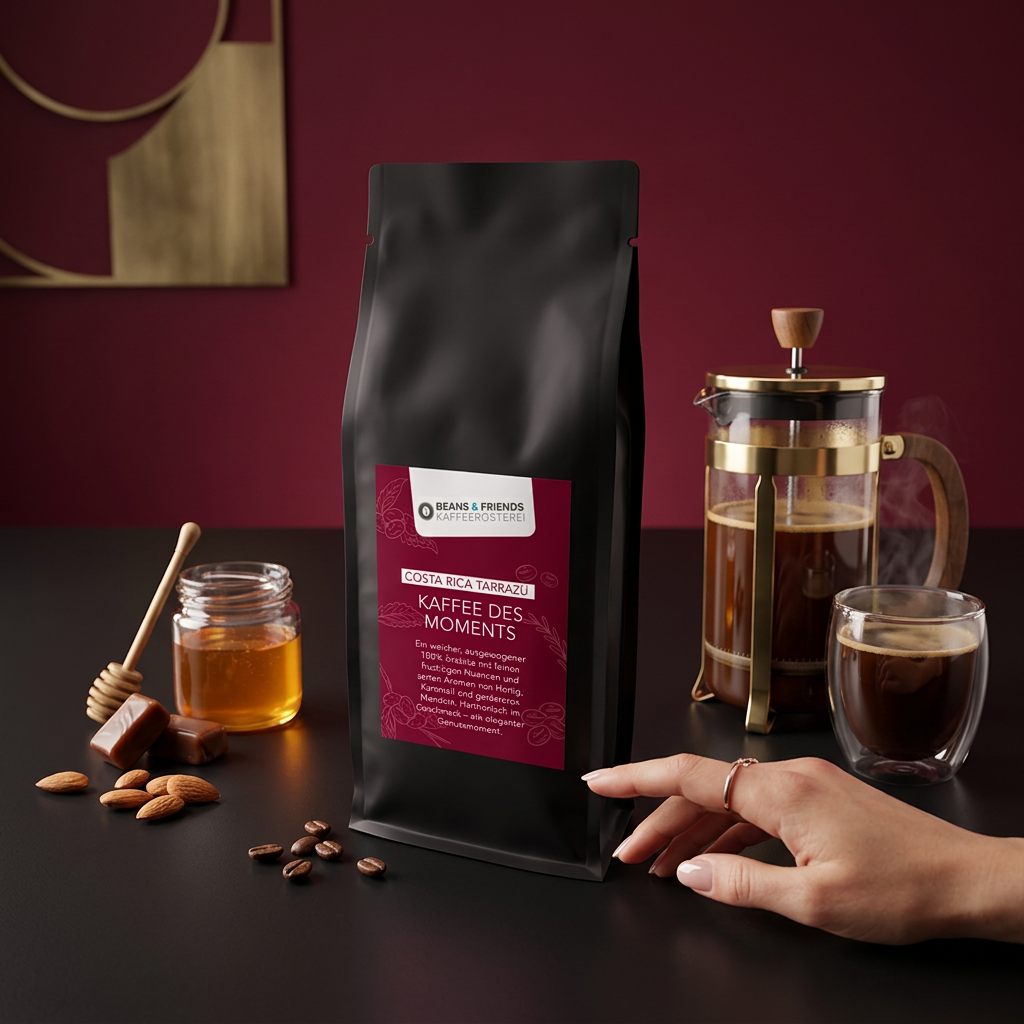 Costa Rica Tarrazú von Beans & Friends in der French Press – harmonischer Spezialitätenkaffee mit Honig, Karamell und weichem Körper