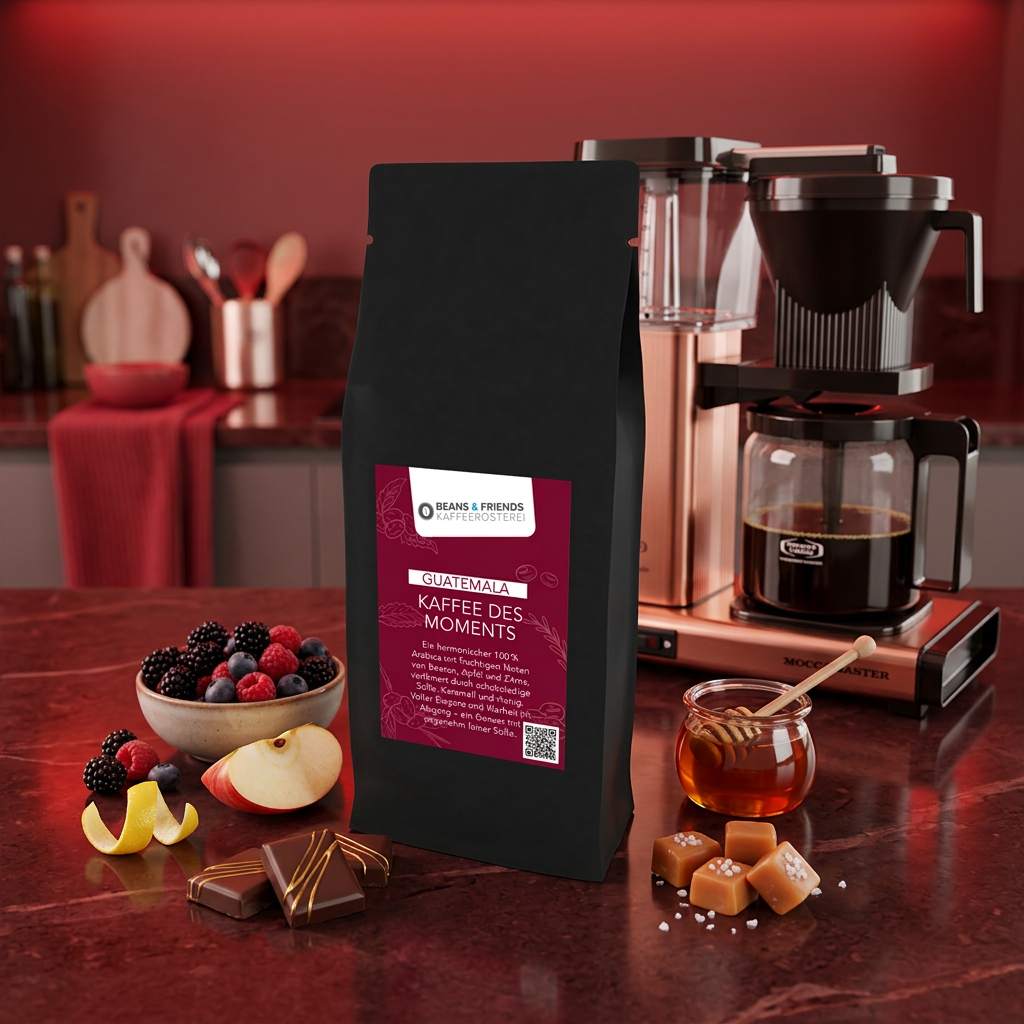 Guatemala von Beans & Friends als Filterkaffee – Spezialitätenkaffee mit Beeren-, Apfel- und Zitrusnoten sowie feiner Karamellsüße