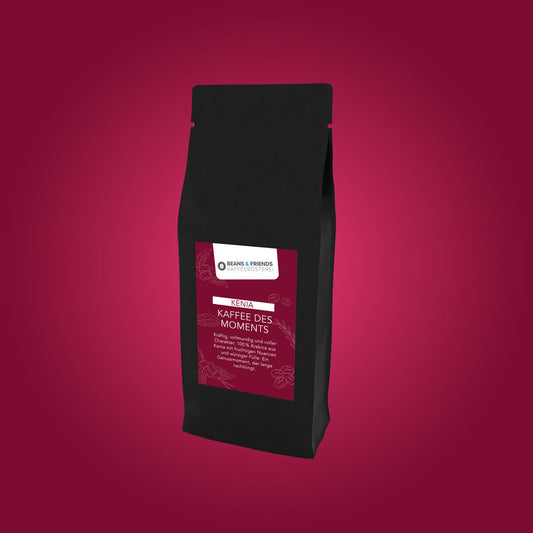 Kenia HG Spezialitätenkaffee ganze Bohnen von Beans and Friends – kräftiger Premium-Arabica aus Kenia mit fruchtigem Aroma, würzigen Noten und vollmundigem Charakter für Vollautomat, Siebträger und Handfilter.