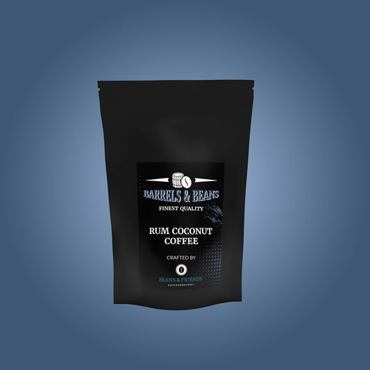 Rum Barrel Coffee von Beans & Friends – fassgereifter Kaffee mit warmer Aromatik und feinen Rumf-Holzassnoten