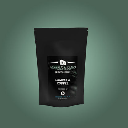 Sambuca Barrel Coffee von Beans & Friends – besonderer Fasskaffee mit feiner Anisnote und harmonischem Charakter