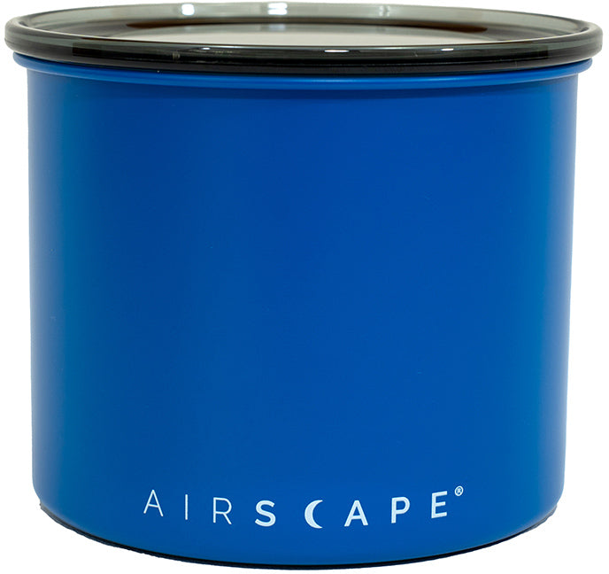 Airscape Kaffeedose klein blau aus Edelstahl