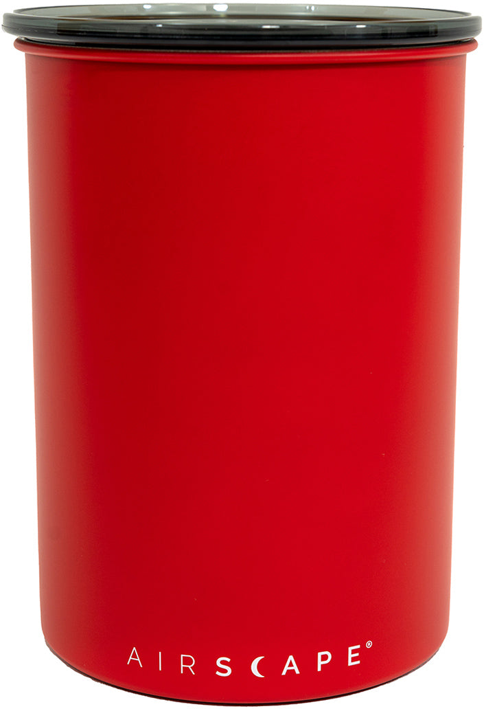 Airscape Kaffeedose mittel rot aus Edelstahl