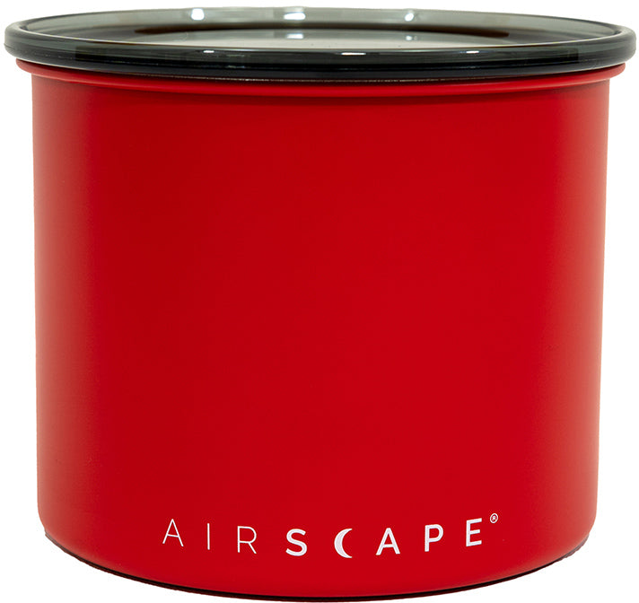 Airscape Kaffeedose klein rot aus Edelstahl