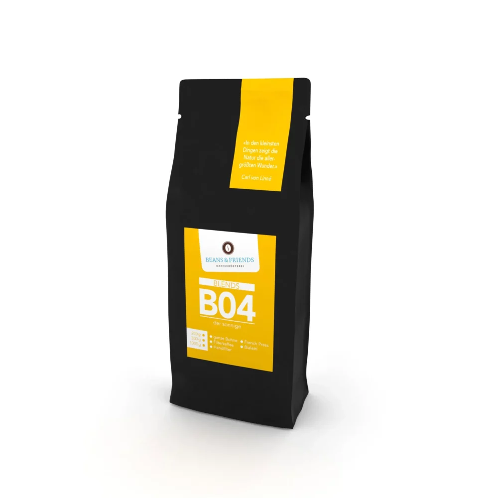 Produkt Kaffeetüte mit dem Aufdruck B04 der Sonnige